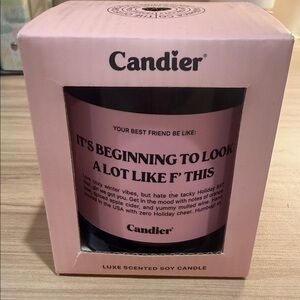 Candier Luxe Scented Soy Candle - Pink